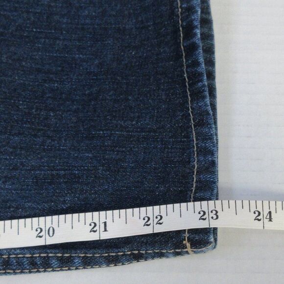 BOOTHEEL TRADING CO Kennett Beach CAPRI Skimmer Denim Jeans Sz 27/4 Cheryl Crow - Picture 12 of 12